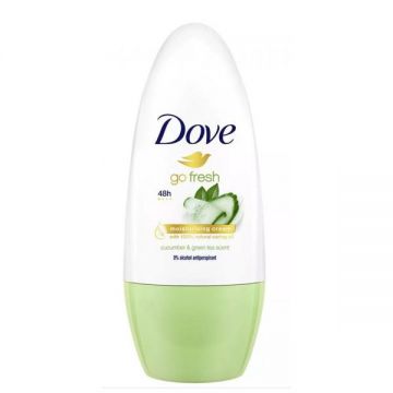 Deodorant Roll-on Antiperspirant Castravete si Ceai Verde - Dove Go Fresh Cucumber and Green Tea, 50 ml