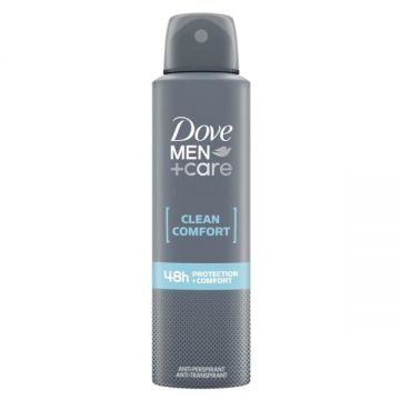 Deodorant Spray pentru Barbati - Dove Men +Care Clean Comfort 48h Protection+Comfort, 200 ml