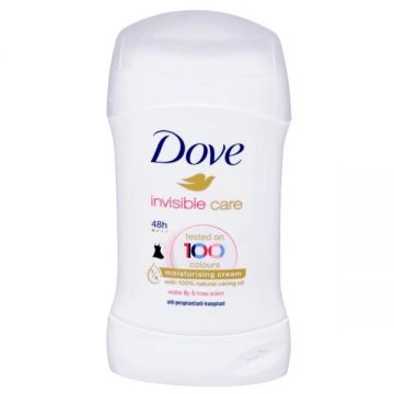 Deodorant Stick - Dove Invisible Care Water Lili & Rose Scent, 40 ml