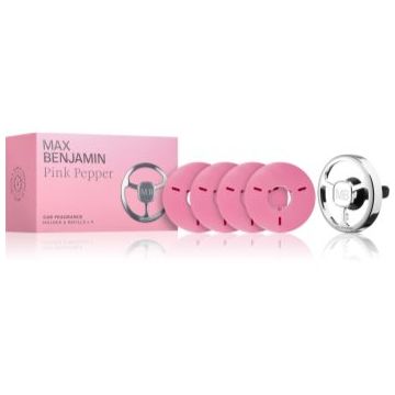 MAX Benjamin Pink Pepper parfum pentru masina set cadou