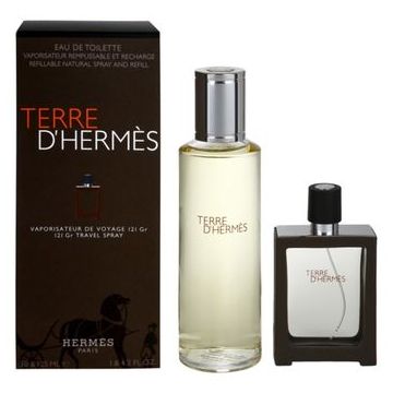 Terre d`Hermes, Barbati, Set: Apa de toaleta 125 ml refill, Apa de toaleta 30 ml