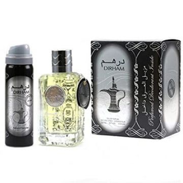 Apa de parfum Dirham, Ard al Zaafaran, Unisex - 100ml + Deodorant Spray Ard al Zaafaran, Unisex - 50ml