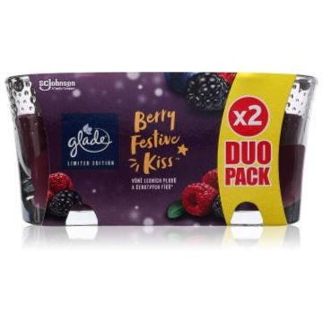 GLADE Berry Festive Kiss DUO lumânare parfumată