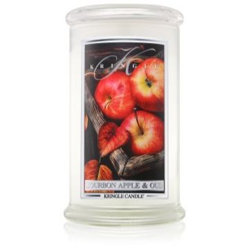 Kringle Candle Bourbon Apple & Oud lumânare parfumată