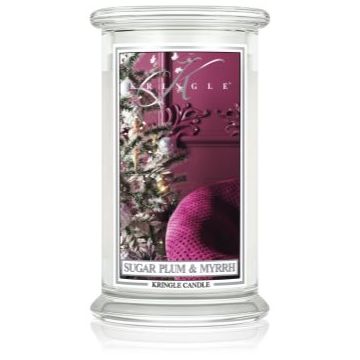 Kringle Candle Sugar Plum & Myrrh lumânare parfumată