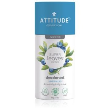 Attitude Super Leaves Unscented deodorant fără conținut săruri de aluminiu