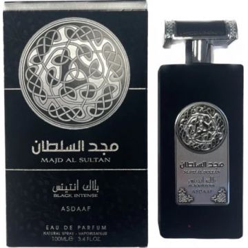 Parfum Majd Al Sultan Black Intense, apa de parfum 100 ml, barbati