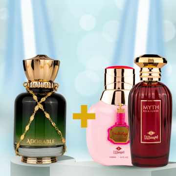 Set Cadou Parfum Dama - Adorable + Indulge Femme + Myth Pour Femme