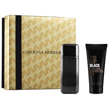 CAROLINA HERRERA 212 VIP Black Elixir set cadou pentru bărbați