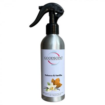 Odorizant Lichid pentru textile, Good Scent, aroma Tobacco  Vanilla, 200 g, cu pulverizator ieftin