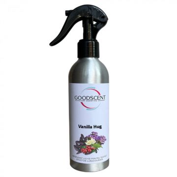 Odorizant Lichid pentru textile, Good Scent, aroma Vanilla Hug, 200 g, cu pulverizator ieftin