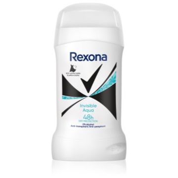 Rexona Invisible Aqua deodorant solid împotriva petelor albe