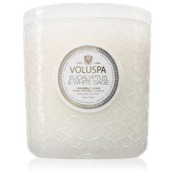 VOLUSPA Maison Blanc Eucalyptus & White Sage lumânare parfumată