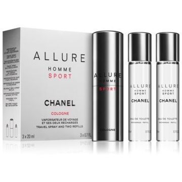 Chanel Allure Homme Sport Cologne eau de cologne (1x reincarcabil + 2x rezerva) pentru bărbați de firma original