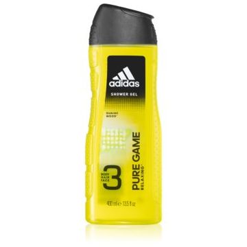 Adidas Pure Game gel de dus pentru față, corp și păr 3 in 1 ieftin