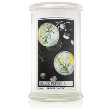 Kringle Candle Black Pepper & Gin lumânare parfumată ieftin