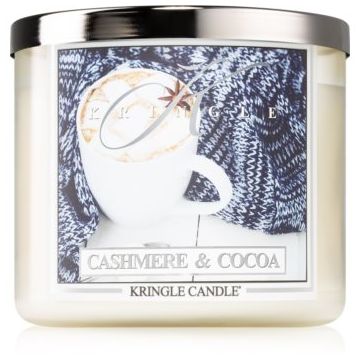 Kringle Candle Cashmere & Cocoa lumânare parfumată