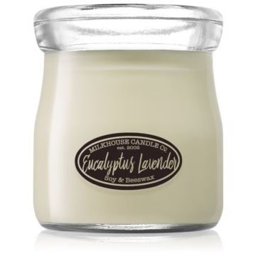 Milkhouse Candle Co. Creamery Eucalyptus Lavender lumânare parfumată Cream Jar