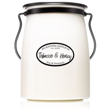 Milkhouse Candle Co. Creamery Tobacco & Honey lumânare parfumată Butter Jar