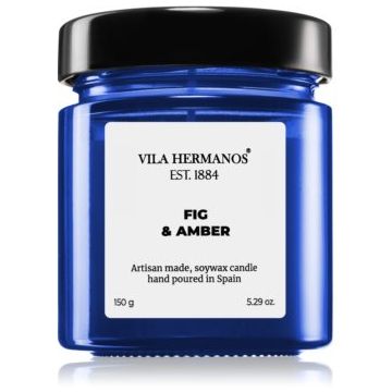 Vila Hermanos Apothecary Cobalt Blue Fig & Amber lumânare parfumată la reducere