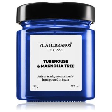 Vila Hermanos Apothecary Cobalt Blue Tuberose & Magnolia Tree lumânare parfumată la reducere