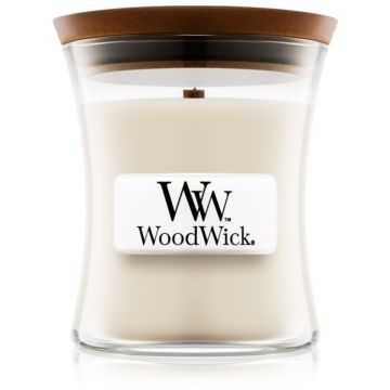 Woodwick Island Coconut lumânare parfumată cu fitil din lemn ieftin