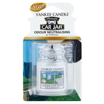 Yankee Candle Clean Cotton parfum pentru masina agățat de firma original