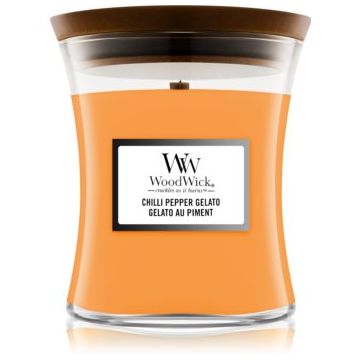 Woodwick Chilli Pepper Gelato lumânare parfumată cu fitil din lemn de firma original