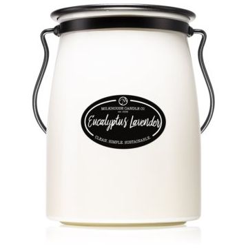 Milkhouse Candle Co. Creamery Eucalyptus Lavender lumânare parfumată Butter Jar