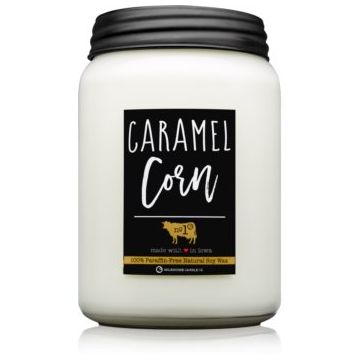 Milkhouse Candle Co. Farmhouse Caramel Corn lumânare parfumată Mason Jar