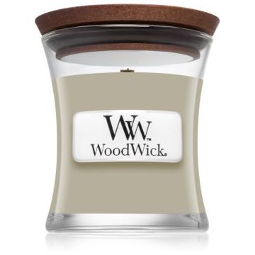 Woodwick Fireside Au Coin Du Feu lumânare parfumată cu fitil din lemn