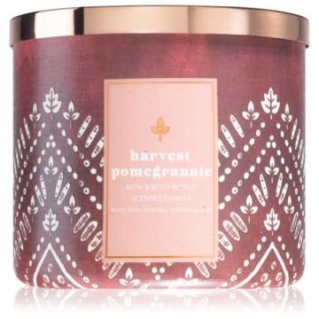 Bath & Body Works Harvest Pomegranate lumânare parfumată cu uleiuri esentiale de firma original