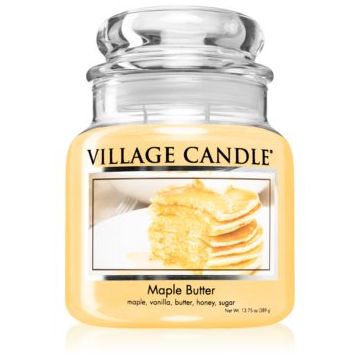 Village Candle Maple Butter lumânare parfumată (Glass Lid) ieftin