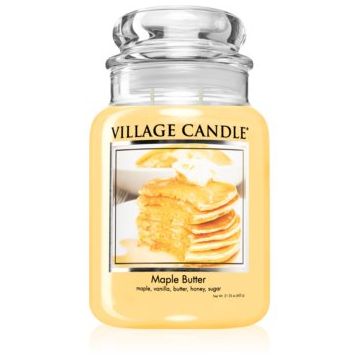 Village Candle Maple Butter lumânare parfumată (Glass Lid) ieftin