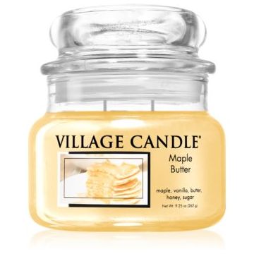 Village Candle Maple Butter lumânare parfumată (Glass Lid) ieftin