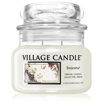 Village Candle Snoconut lumânare parfumată (Glass Lid) de firma original