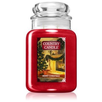 Country Candle Merry Christmas lumânare parfumată ieftin