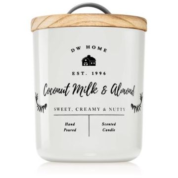 DW Home Farmhouse Coconut Milk & Almond lumânare parfumată