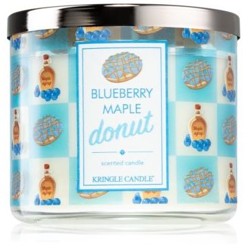 Kringle Candle Blueberry Maple Donut lumânare parfumată