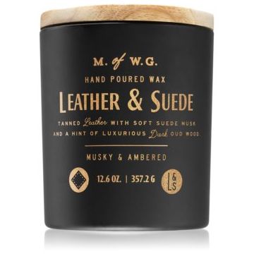 Makers of Wax Goods Leather & Suede lumânare parfumată ieftin