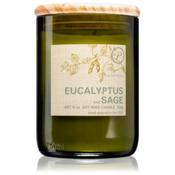 Paddywax Eco Green Eucalyptus & Sage lumânare parfumată