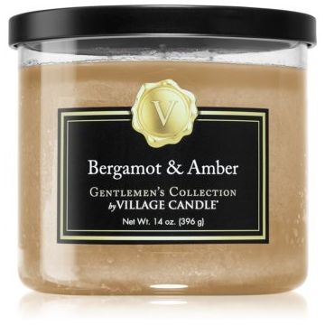 Village Candle Gentlemen's Collection Bergamot & Amber lumânare parfumată