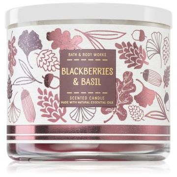 Bath & Body Works Blackberries & Basil lumânare parfumată de firma original