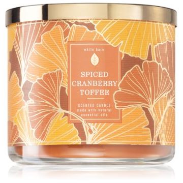 Bath & Body Works Spiced Cranberry Toffee lumânare parfumată de firma original