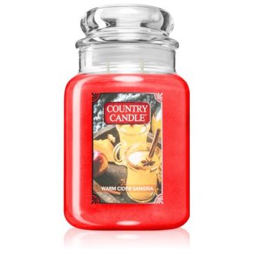 Country Candle Warm Cider Sangria lumânare parfumată de firma original