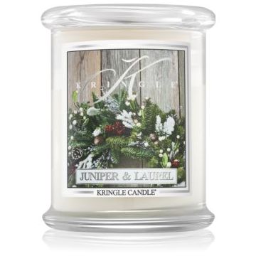 Kringle Candle Juniper & Laurel lumânare parfumată ieftin