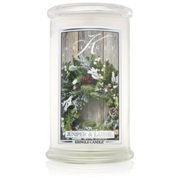 Kringle Candle Juniper & Laurel lumânare parfumată de firma original