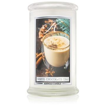 Kringle Candle White Chocolate Chai lumânare parfumată ieftin