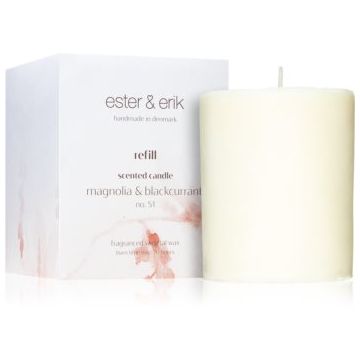 ester & erik scented candle magnolia & blackcurrant (no. 51) lumânare parfumată Refil de firma original