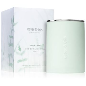 ester & erik scented candle wild mint & cut grass (no. 03) lumânare parfumată